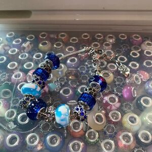 Blueberry Beaded bracelet